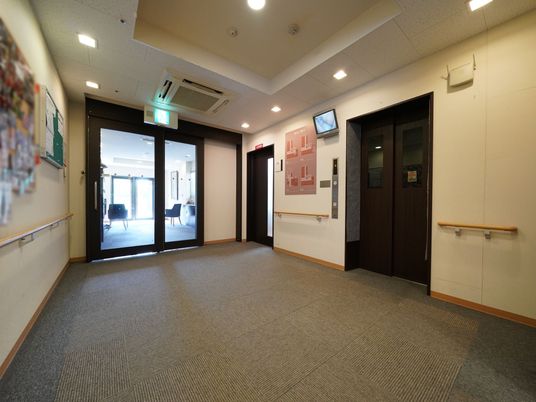 清潔感のある快適な廊下