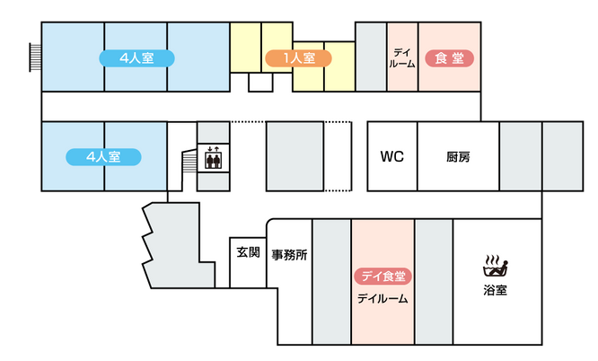 施設の間取り図