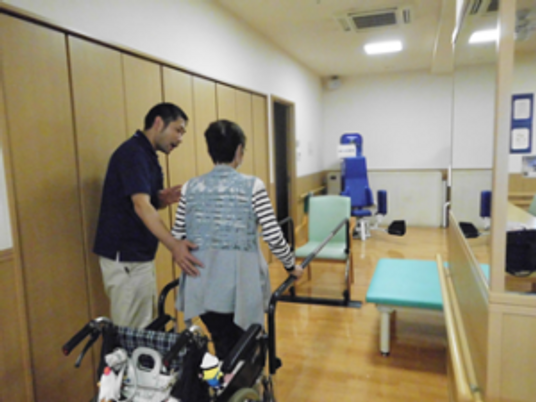 指導中の訓練室