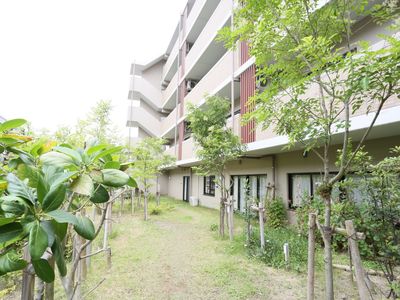 緑豊かな中庭