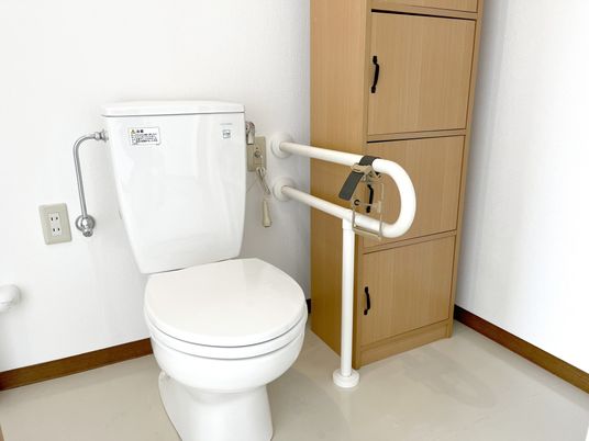 安全設計のトイレ