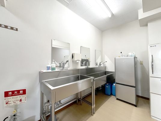 広い洗面台の部屋