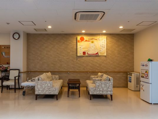 明るい共用スペース