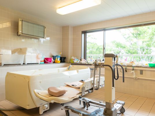 広々とした浴室