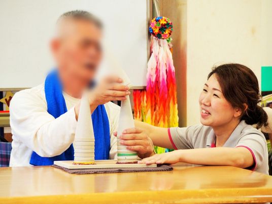 楽しそうな笑顔の様子