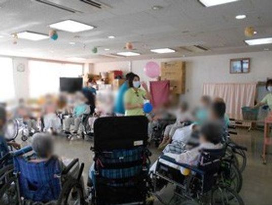 活動中の共用スペース