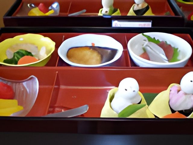 手作り料理の盛り付け 料理 色とりどりの料理が美しく盛り付けられています。職員がひとつひとつ丁寧に作っています。