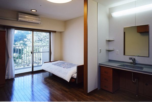 窓からの景色のある居室