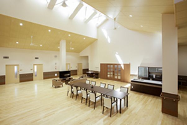 明るい共用スペース