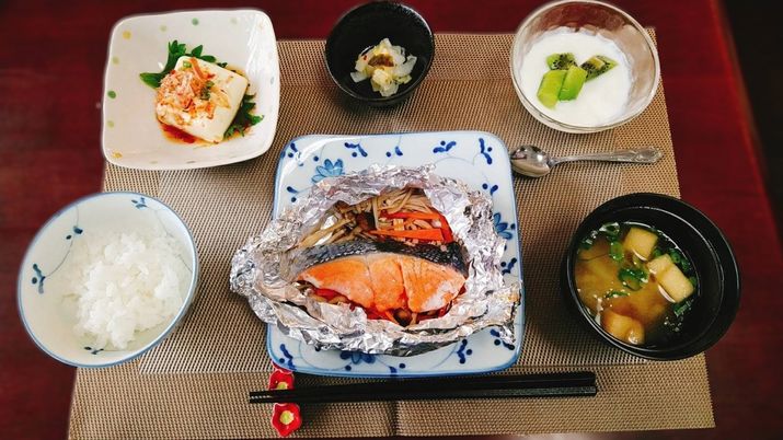 栄養豊富な食事の例