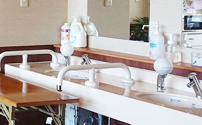 清潔感のある洗面台