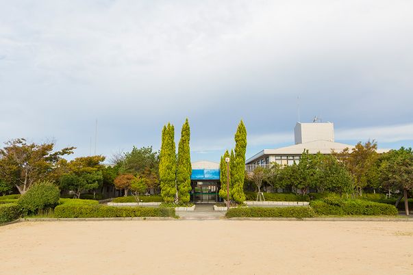 大きな建物の外観