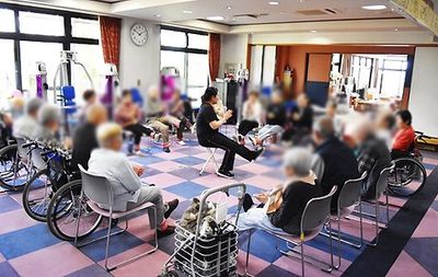 リハビリ中の機能訓練室