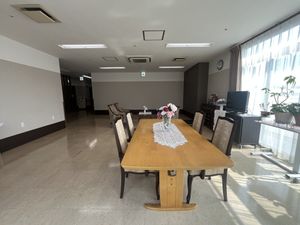 明るい食堂です  