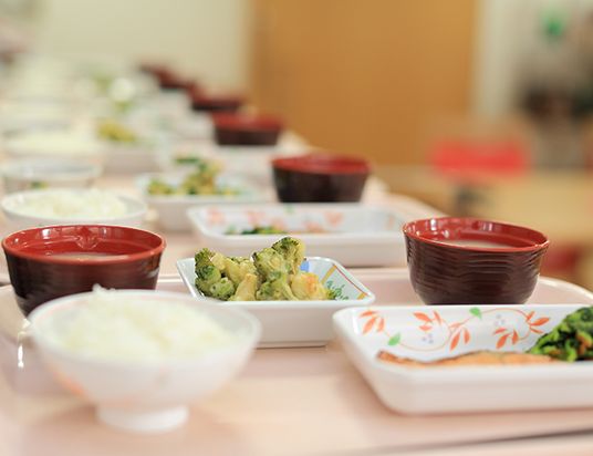 食事を準備した食堂
