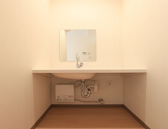 落ち着いた洗面台