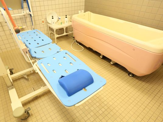 清潔な浴室設備