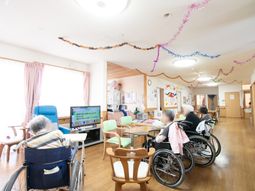 明るい共有スペース