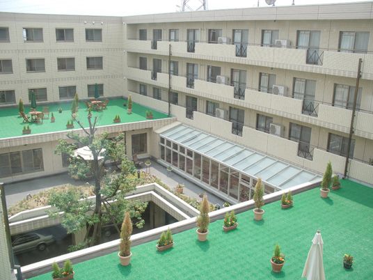中庭のある建物