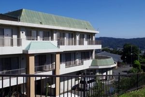 周囲に緑がある建物外観