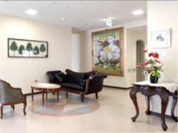 応接スペースの優雅な空間