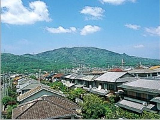 緑豊かな山並みの外観