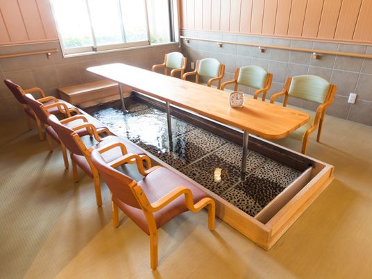 和風の落ち着いた休憩室