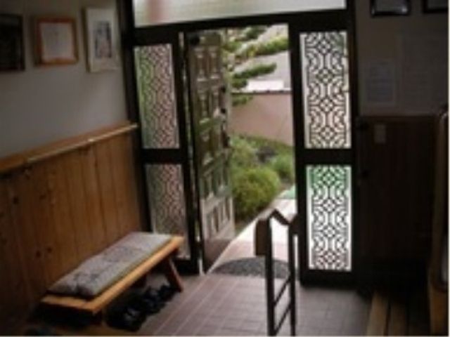 中庭への入口