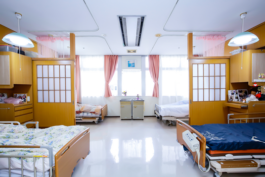明るい療養部屋