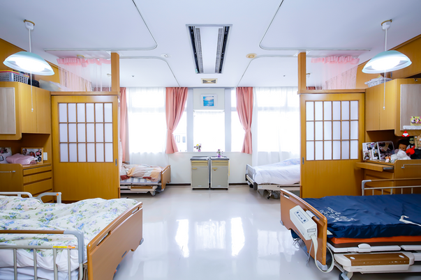 明るい療養部屋
