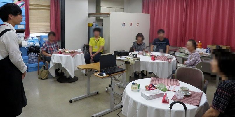 交流する集会室
