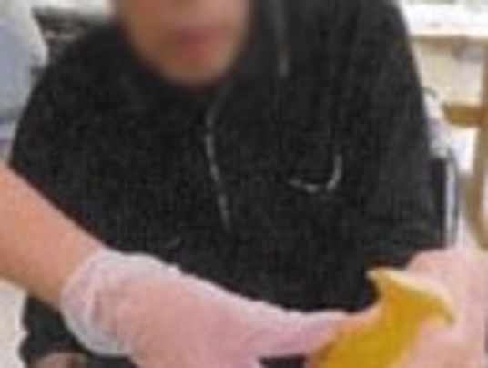 手元での作業場面
