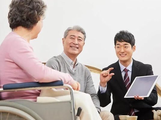 落ち着いた会話の様子