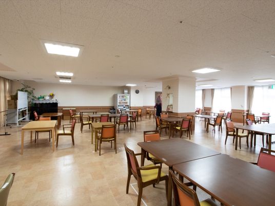 広々とした清潔な食堂