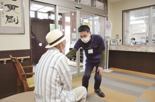 スタッフと利用者の交流エリア