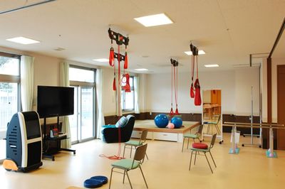 バランスボールが置かれた部屋