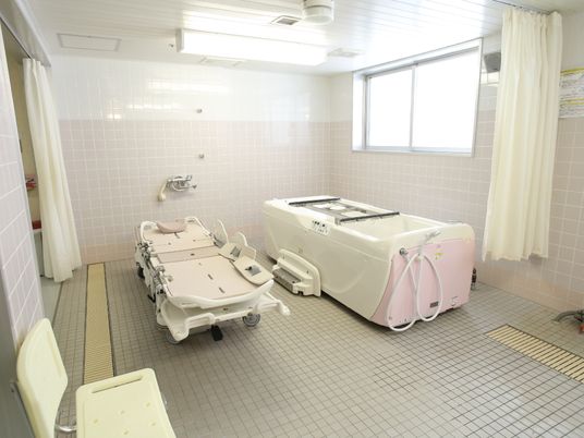 清潔な浴室設備