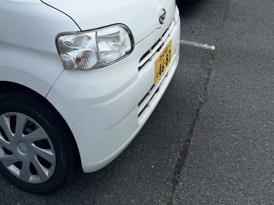 送迎車の前方  