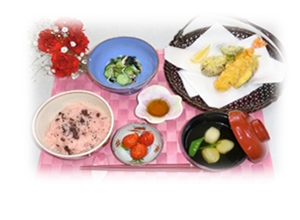 彩り豊かな食事風景