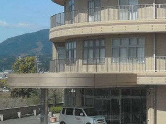 山が見える入口
