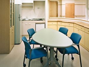 打ち合わせ用の食堂