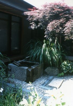 日本庭園の中庭