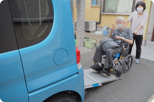 車椅子の様子