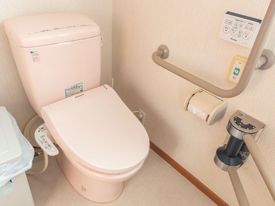 スペースが広くて使いやすい洋式トイレ