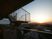 夕景の階段付きテラス  