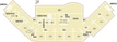 居室と廊下の配置図