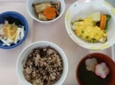 栄養満点のバランス食事 