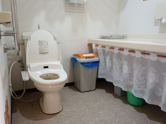 清潔なトイレの設備