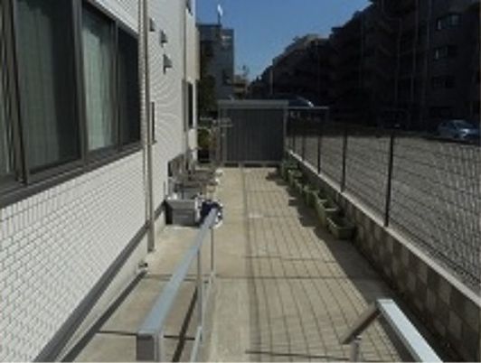 リラックスできる屋外エリア