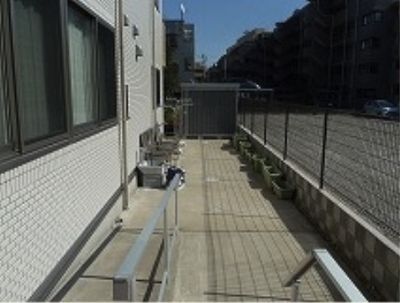リラックスできる屋外エリア